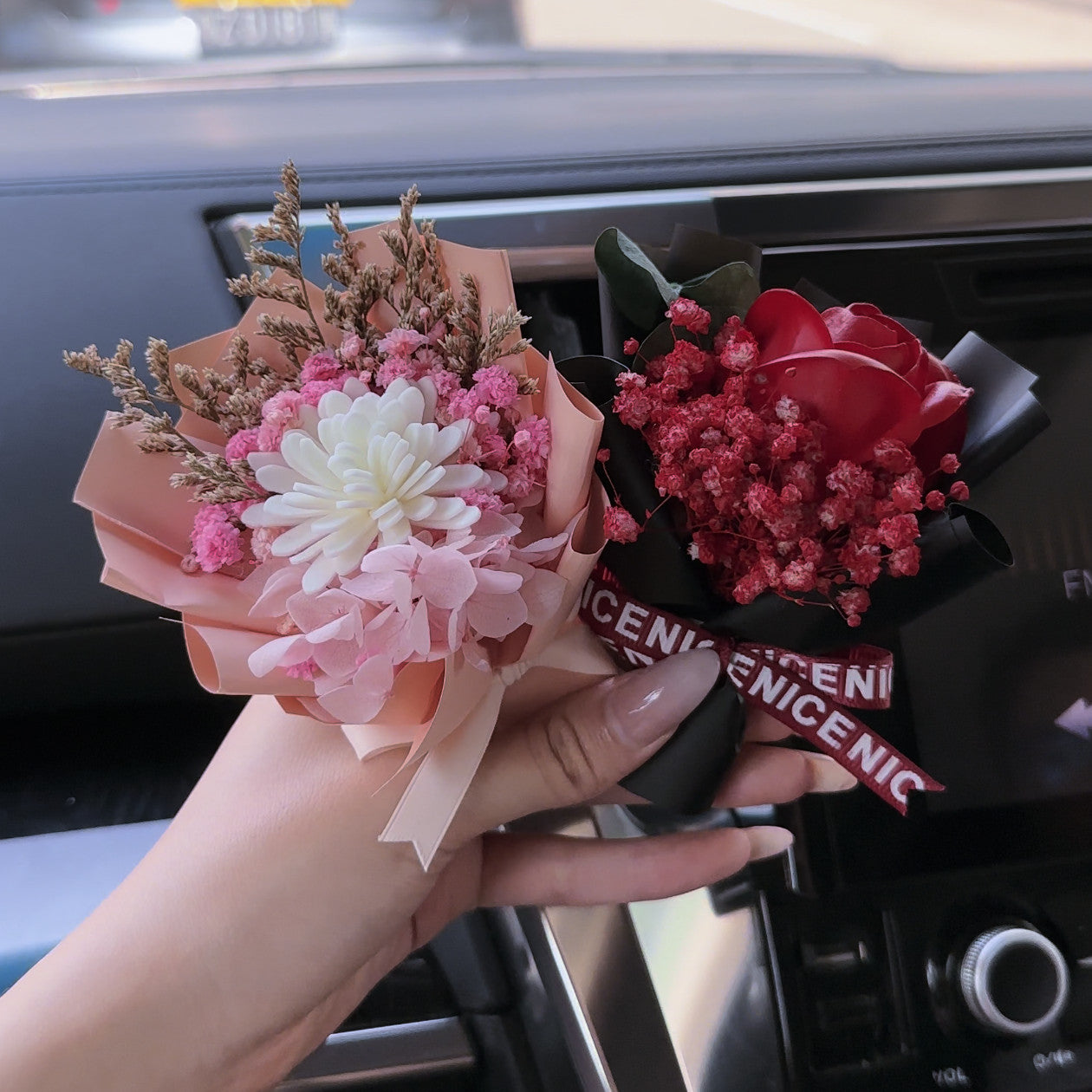 RoseGy™ Handmade & Standable Mini Bouquets for Her & Car (Best Gift)