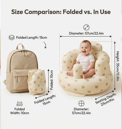 RoseGy™ Inflatable Baby chair 5.0 with Built-in Pump