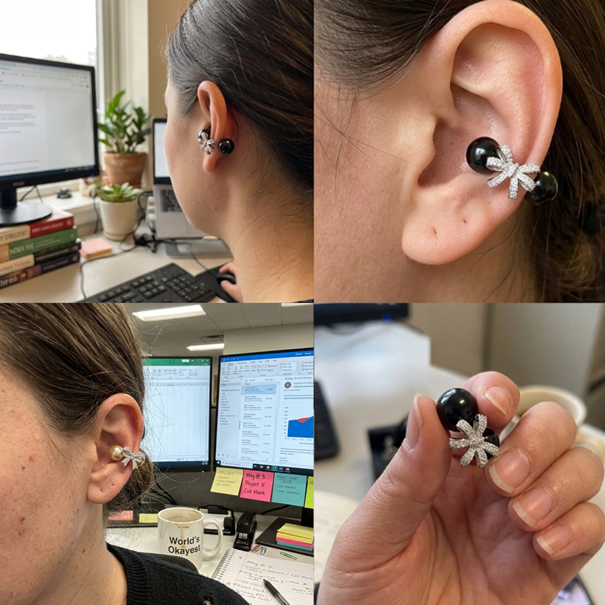 Buterfly bow earbuds