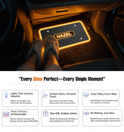 RoseGy™ Passenger Princess Custom Name Car Mat 3.0
