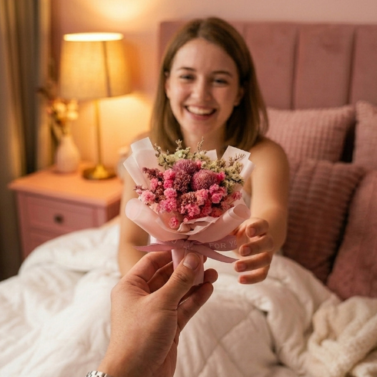 RoseGy™ Handmade & Standable Mini Bouquets for Her & Car (Best Gift)