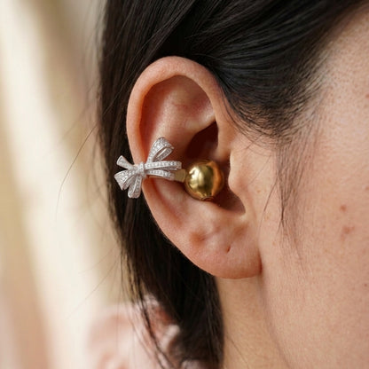 buterfly bow jewelry earbuds acessory