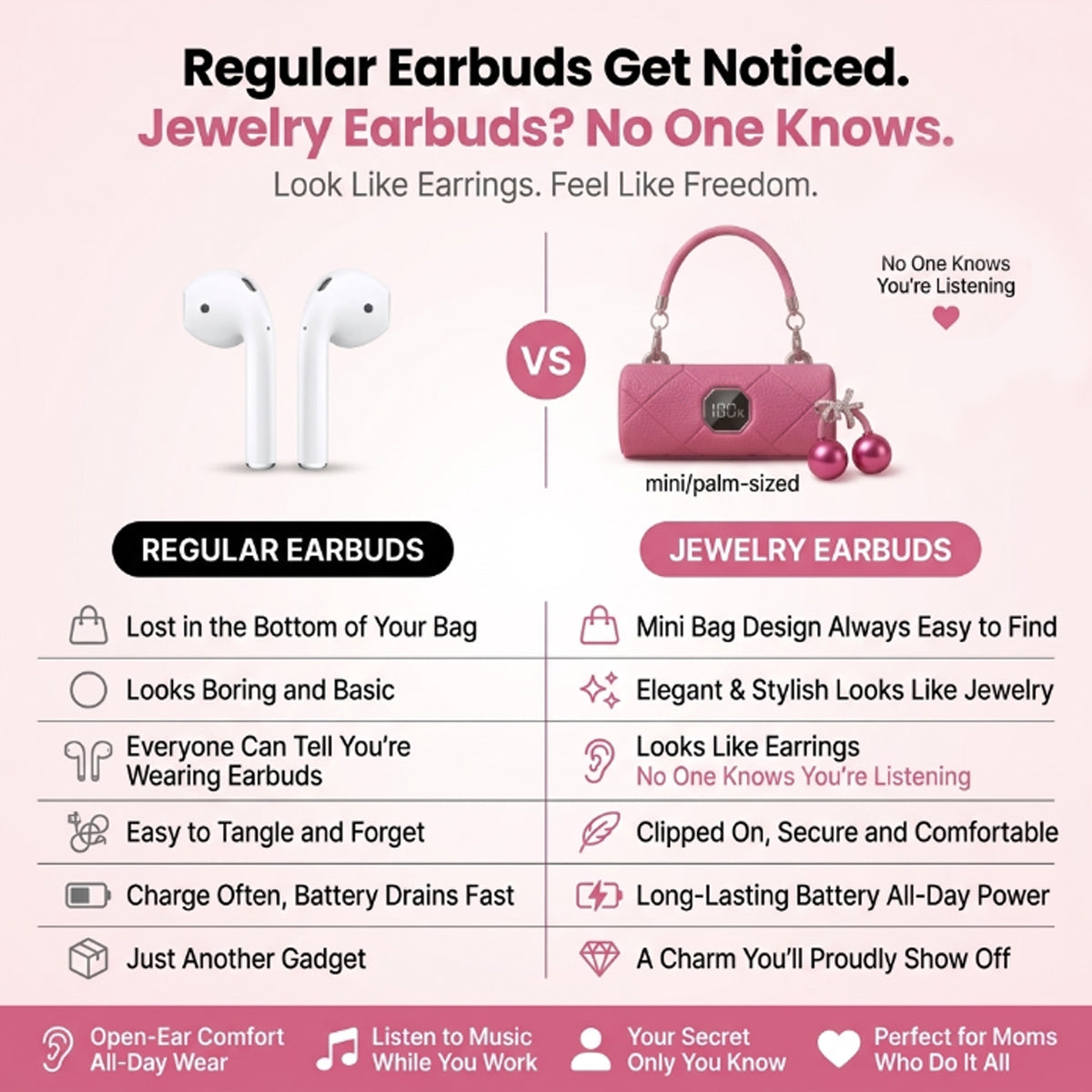 Buterfly bow earbuds