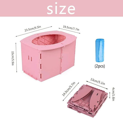 RoseGy™ Portable Folding Travel Potty for Toddlers – Reusable Kids Potty for Travel & Training