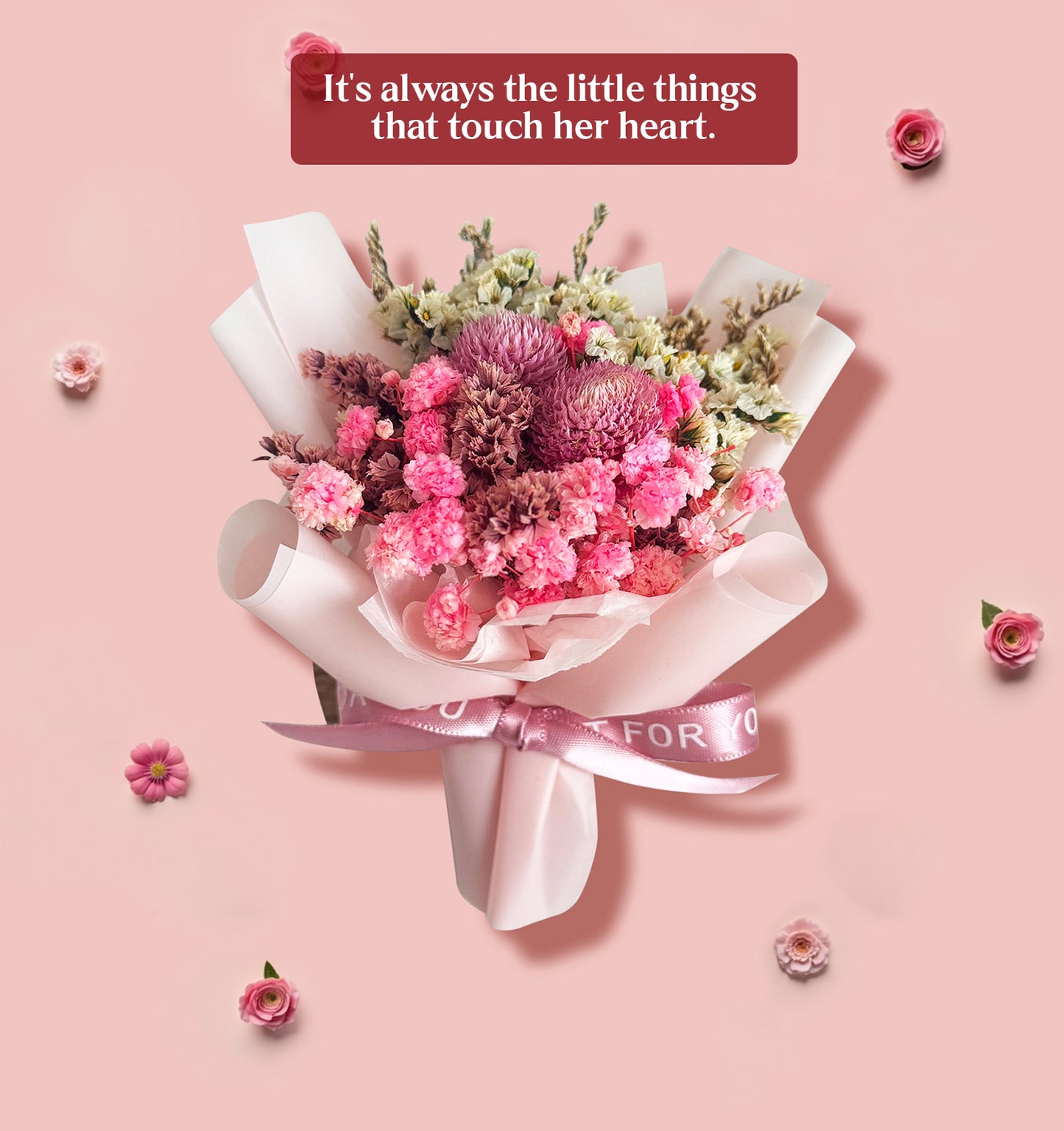 RoseGy™ Handmade & Standable Mini Bouquets for Her & Car (Best Gift)