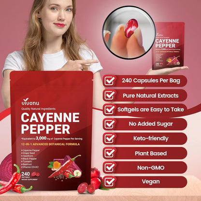 Men’s Performance & Timing Support – Cayenne Pepper Advanced Formula