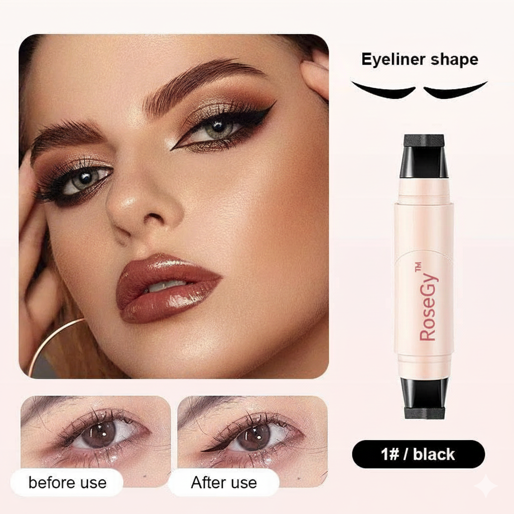 RoseGy™ Waterproof Eyeliner Stamp Quick Dry Long Lasting , Stamp Rotatable Portable