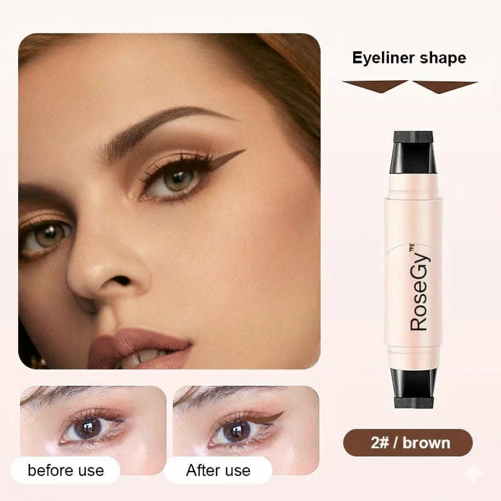 RoseGy™ Waterproof Eyeliner Stamp Quick Dry Long Lasting , Stamp Rotatable Portable