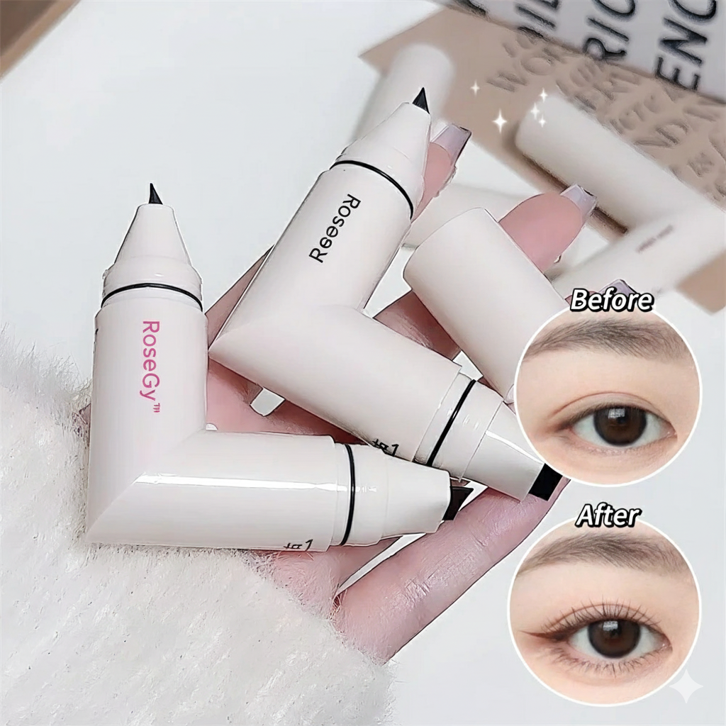 RoseGy™ Waterproof Eyeliner Stamp Quick Dry Long Lasting , Stamp Rotatable Portable