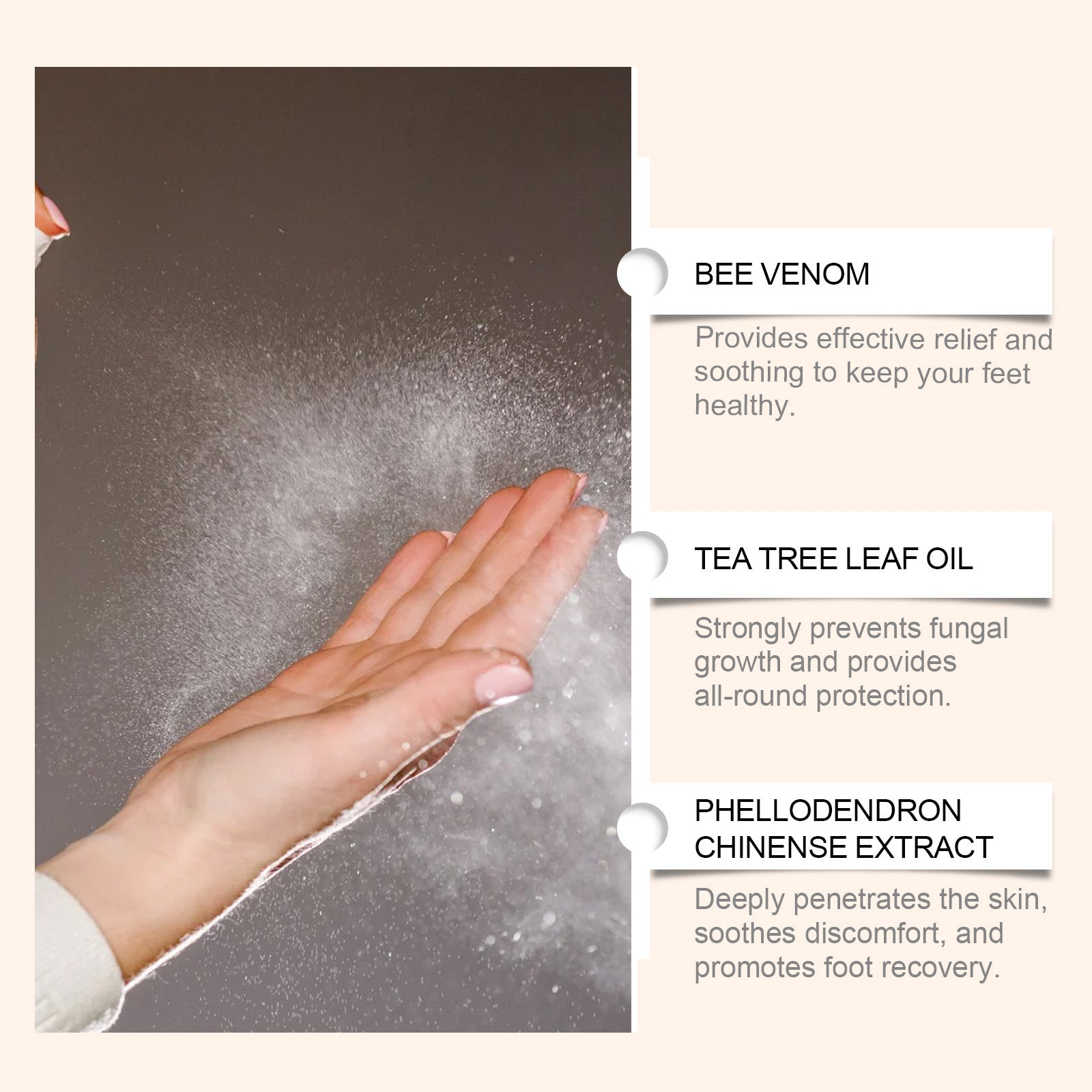 Rosegy Bee Sting  Extract Nail Care Spray –Moisturizing & Brightening Formula