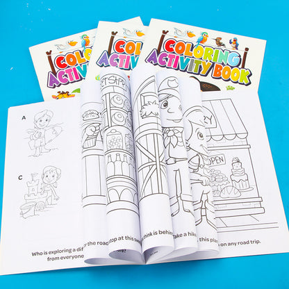 Coloring Activity Books (A4, Suitable for Large, Random Pictures)