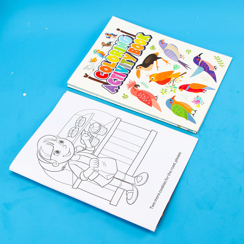 Coloring Activity Books (A4, Suitable for Large, Random Pictures)