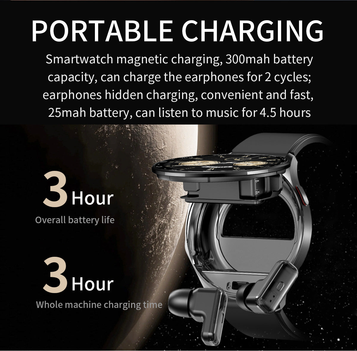 RoseGy™ Revolutionary 2-in-1 Smartwatch and Earbuds
