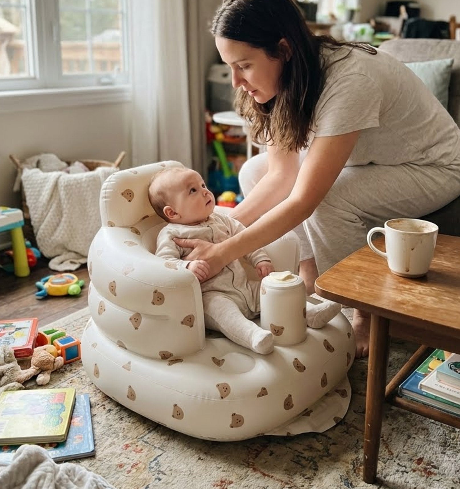 RoseGy™ Inflatable Baby chair 5.0 with Built-in Pump