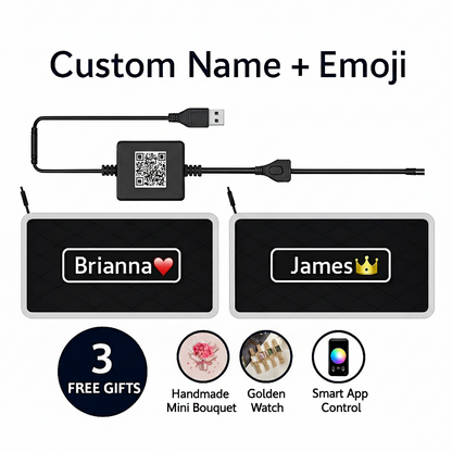 RoseGy™ Passenger Princess Custom Name Car Mat 3.0
