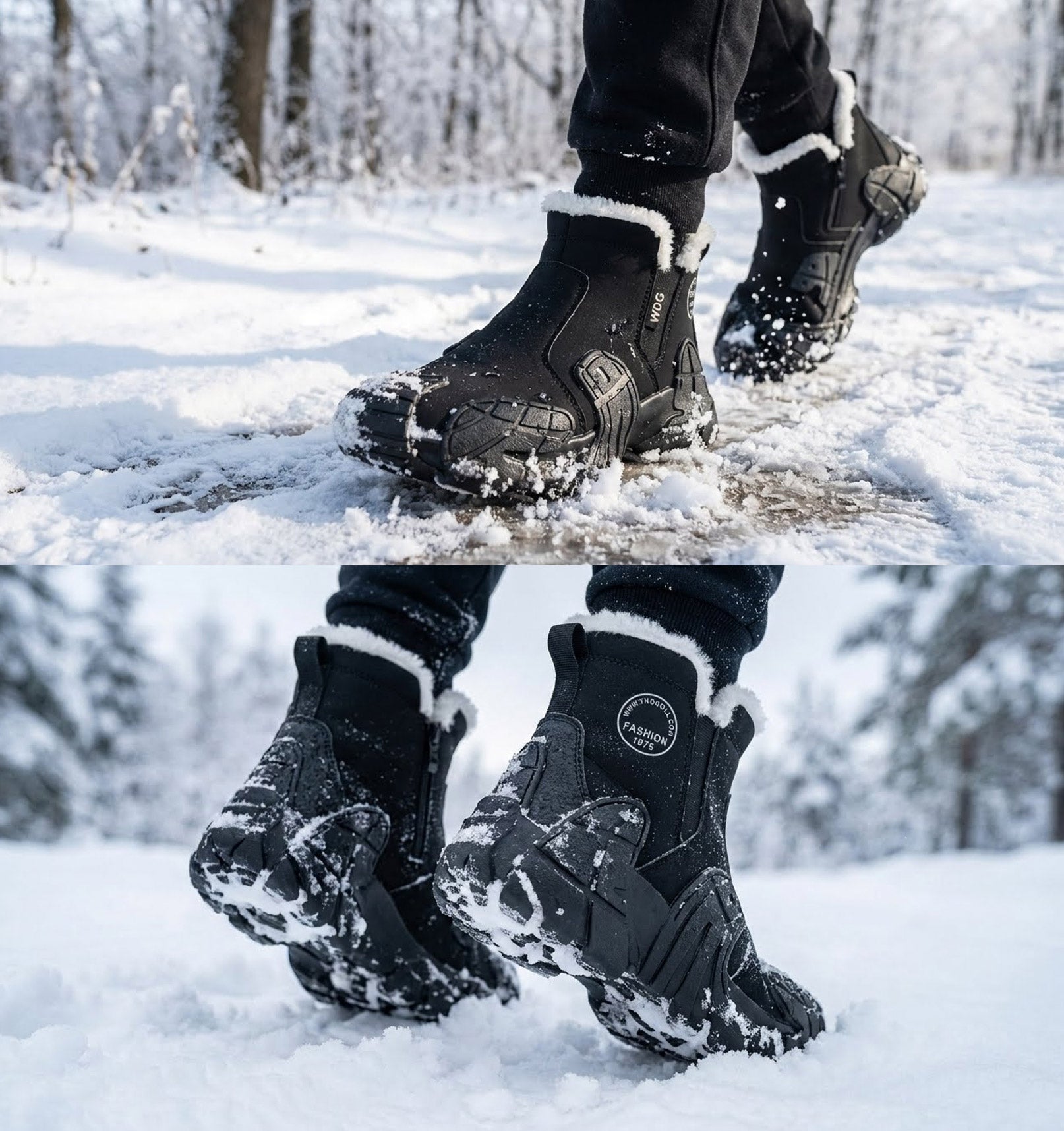 Rosegy winter boots water proof