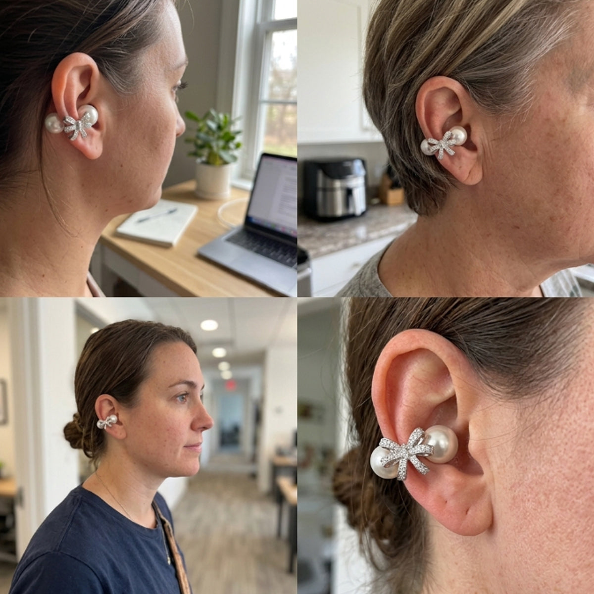 Disguised Earbuds for Mom and Daughter