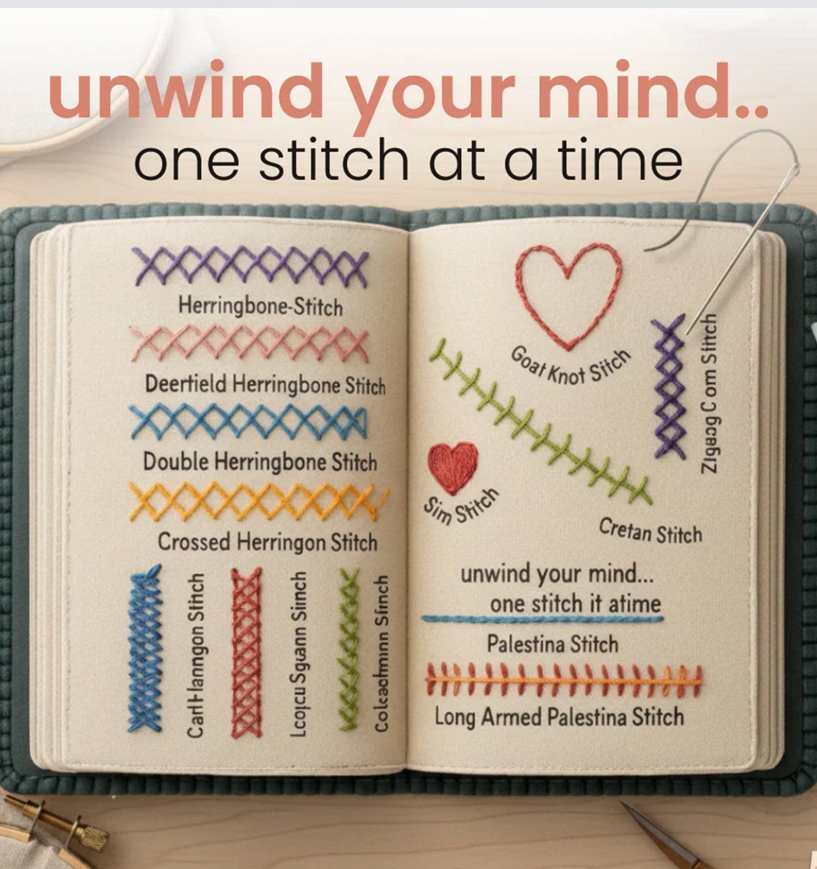 RoseGy™Complete Embroidery Stitch Handbook for Creatives