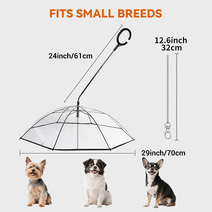 Rainy Necessary Dog Umbrella Leash – Keep Your Dog Dry & Safe in the Rain