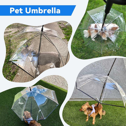 Rainy Necessary Dog Umbrella Leash – Keep Your Dog Dry & Safe in the Rain