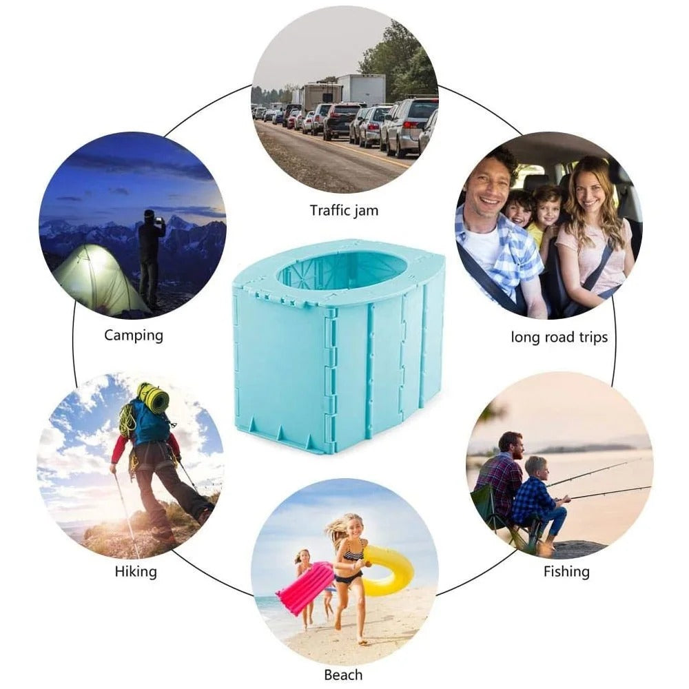 RoseGy™ Portable Folding Travel Potty for Toddlers – Reusable Kids Potty for Travel & Training