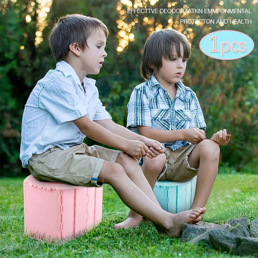 RoseGy™ Portable Folding Travel Potty for Toddlers – Reusable Kids Potty for Travel & Training