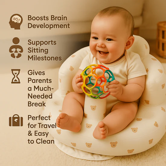 RoseGy™ Inflatable Baby chair 5.0 with Built-in Pump