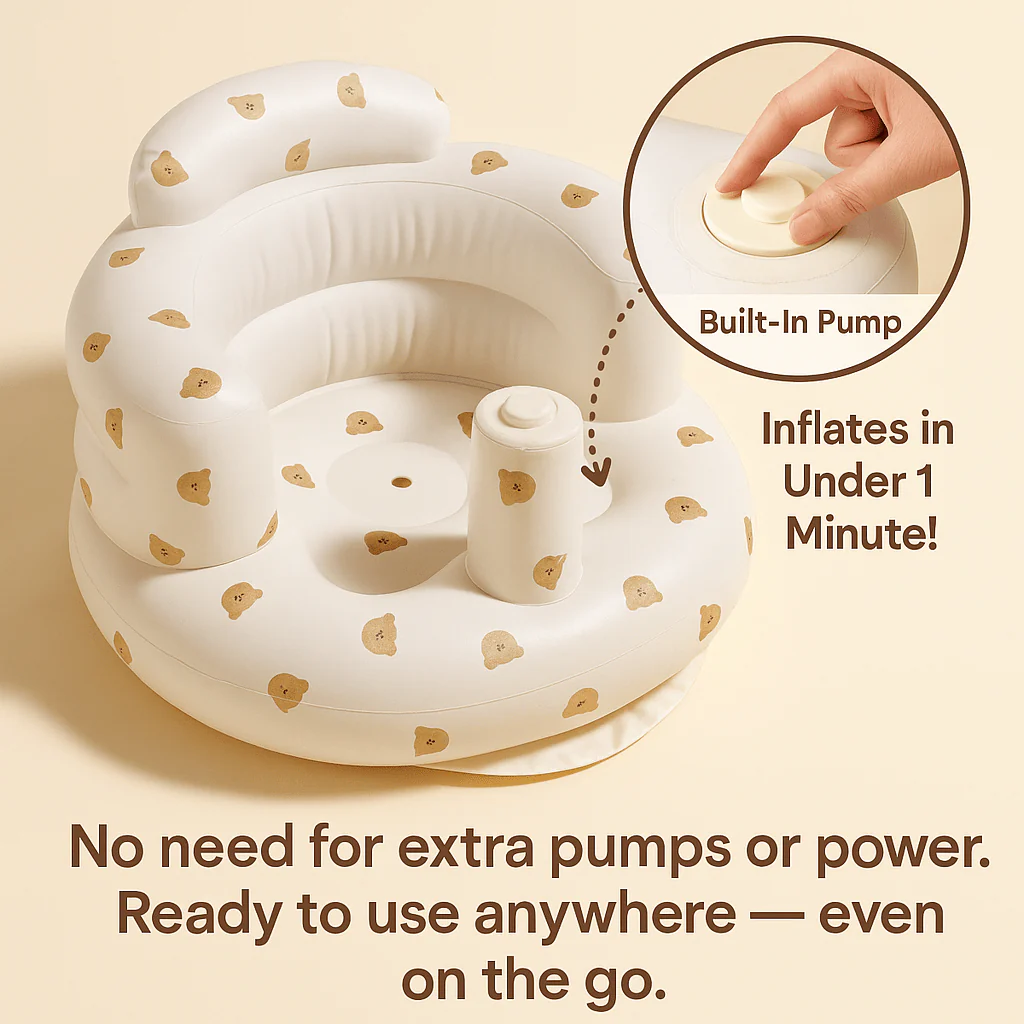 RoseGy™ Inflatable Baby chair 5.0 with Built-in Pump