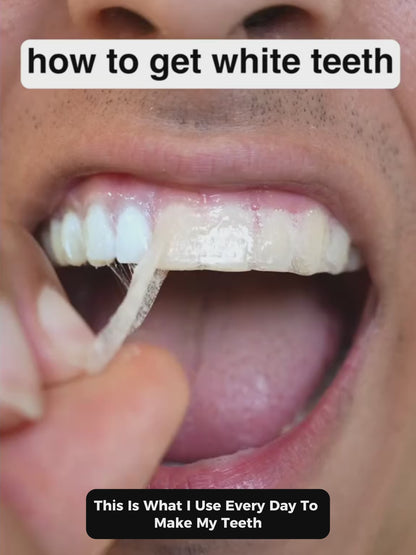 RoseGy™ Coconut Teeth Whitening Strips - 7-Day Treatment with Non-Slip, Dry Strip Technology