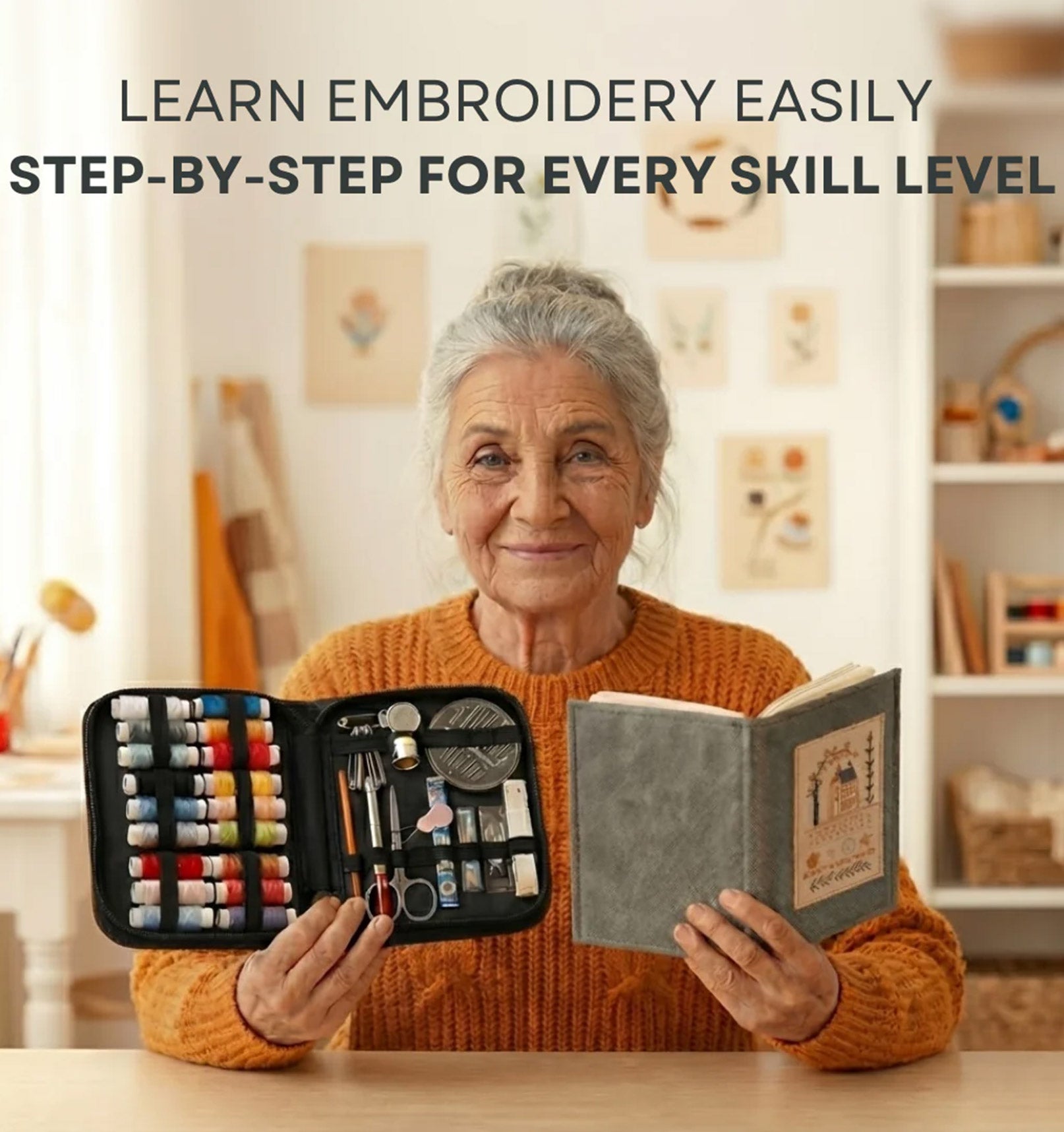 RoseGy™  A Thoughtful Gift She’ll Actually Use  embroidery stitch book Gift