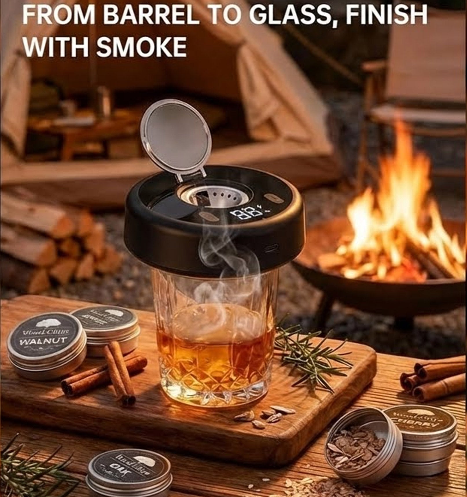 Whisky Electric Smoke 5.0. An Elegant Way to Smoke Your Whiskey at Home