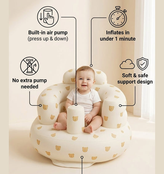 RoseGy™ Inflatable Baby chair 5.0 with Built-in Pump