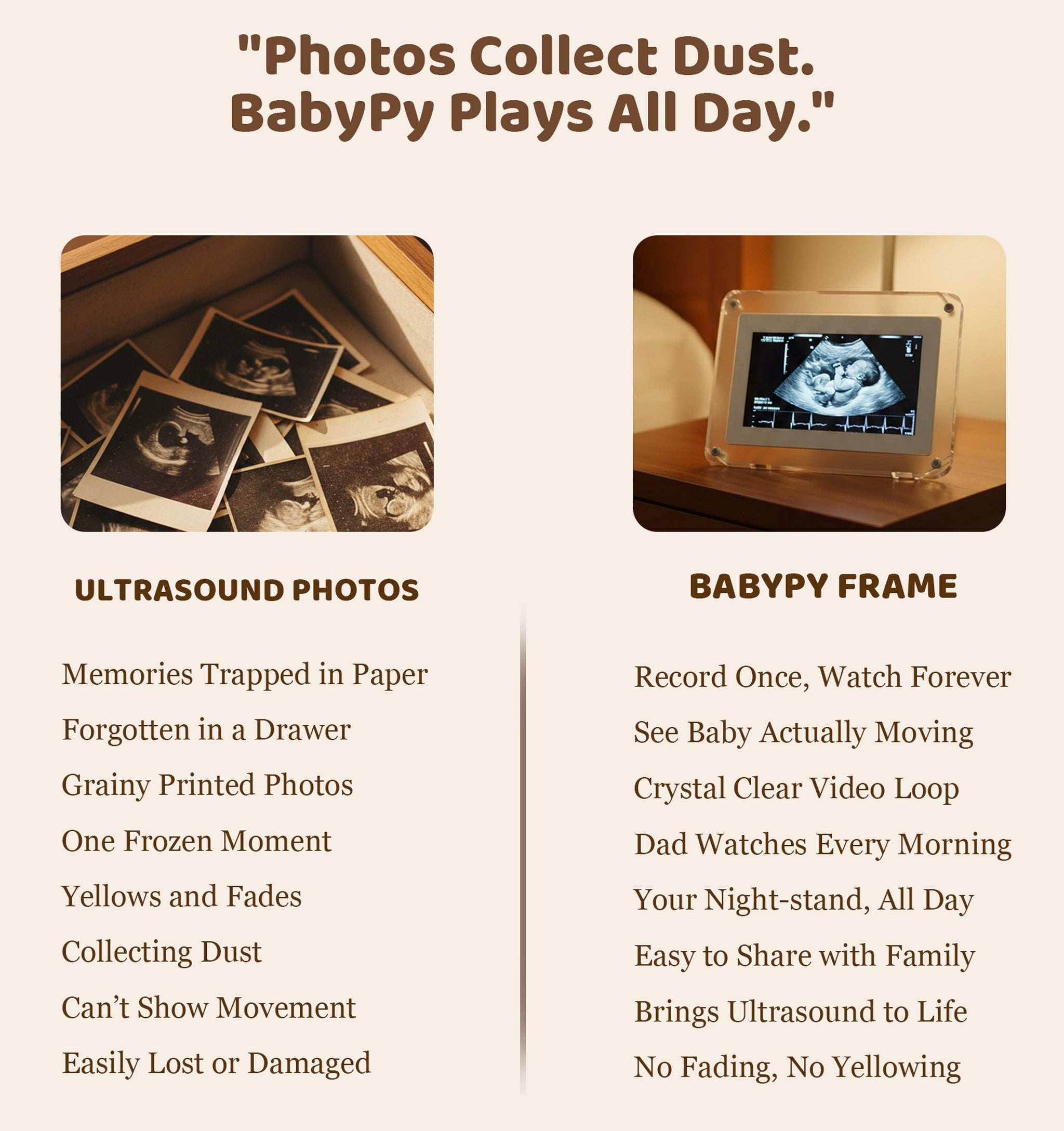 BabyPy First Capture Digital Frame (Live Ultrasound Digital Frame)