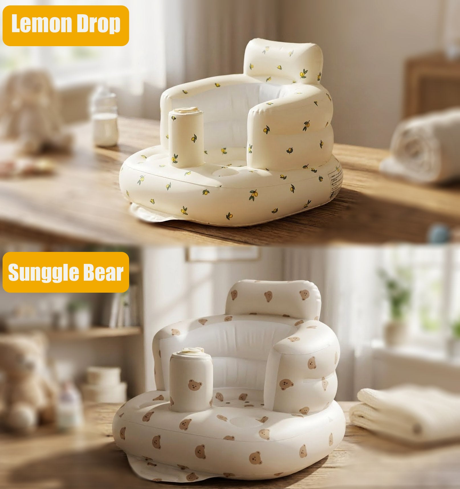 RoseGy™ Inflatable Baby chair 5.0 with Built-in Pump