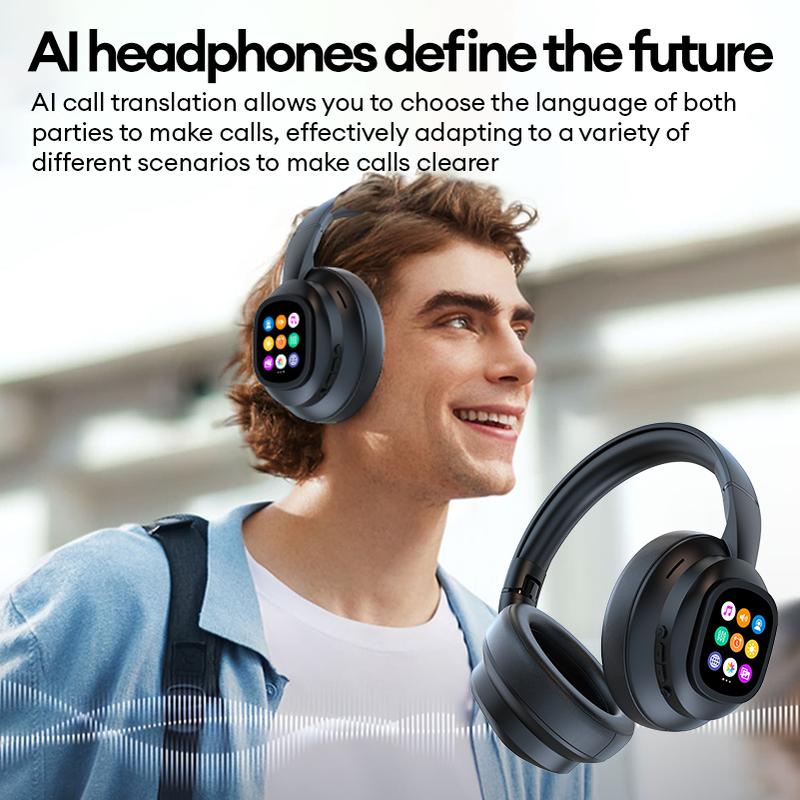 RoseGy™ Revolutionary Detachable Screen Headphone with ai translation