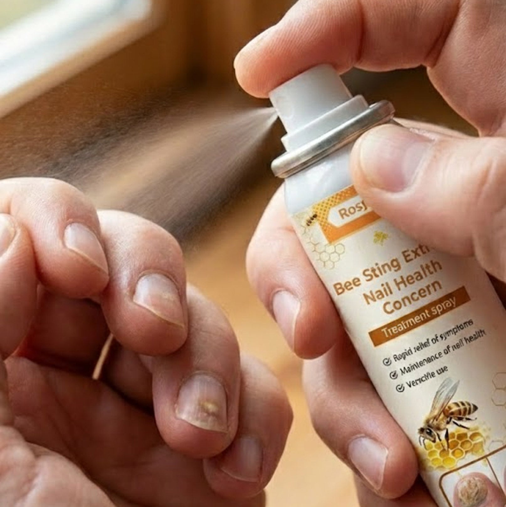 Rosegy Bee Sting  Extract Nail Care Spray –Moisturizing & Brightening Formula
