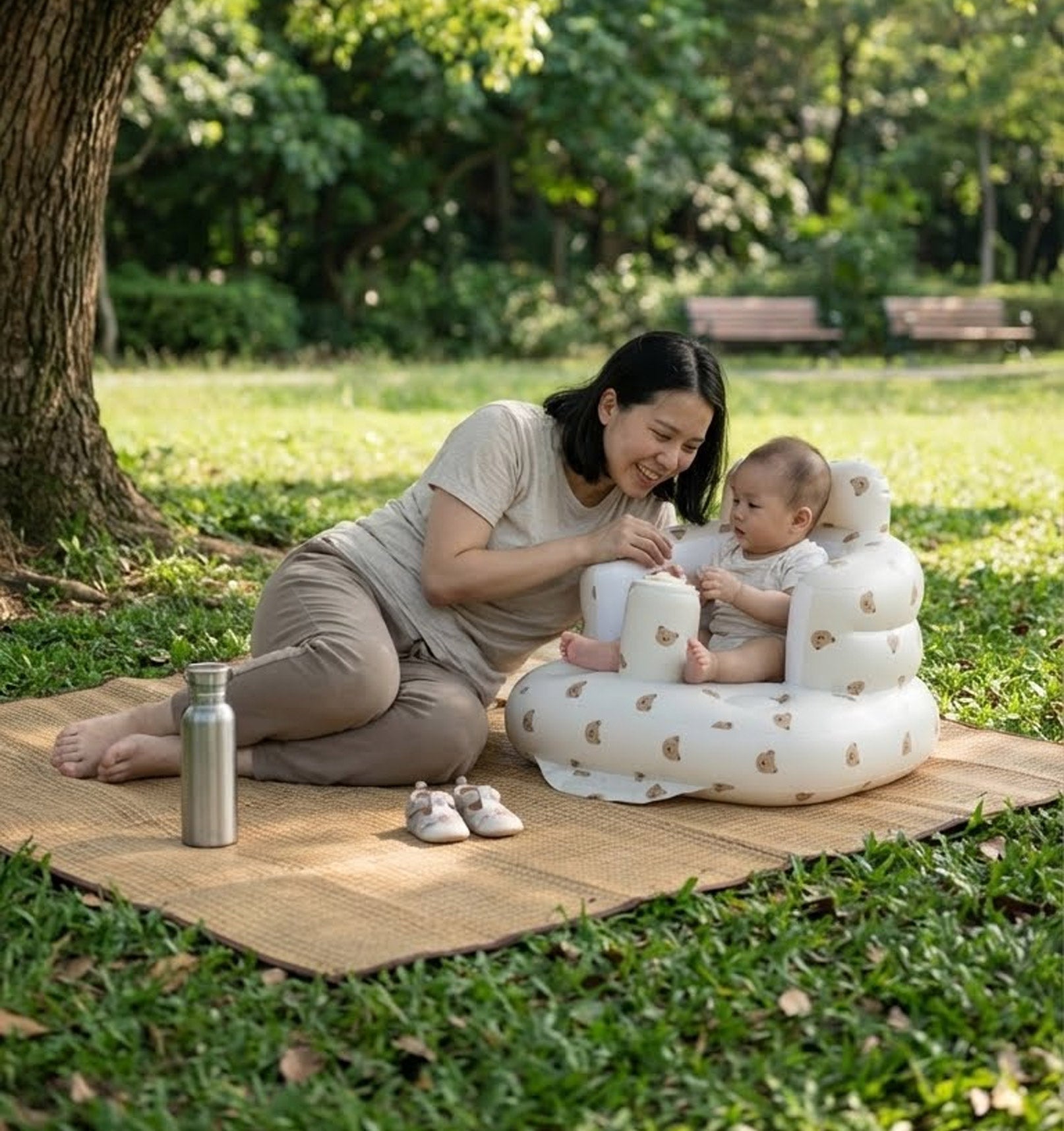 RoseGy™ Inflatable Baby chair 5.0 with Built-in Pump